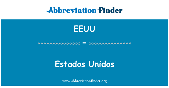 EEUU: المتحدون Estados
