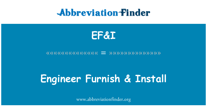 EF&I: ช่างเฟอร์คุ้ม ค่าติดตั้ง