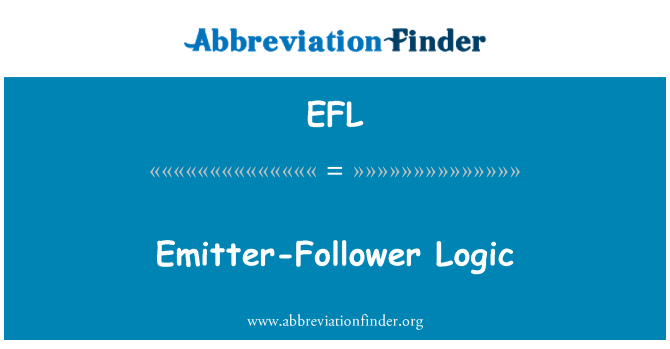 EFL: Émetteur-Esclave lojik