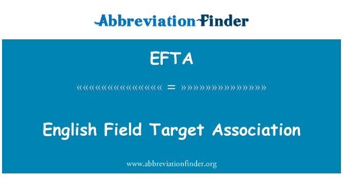 EFTA: 英语领域目标关联