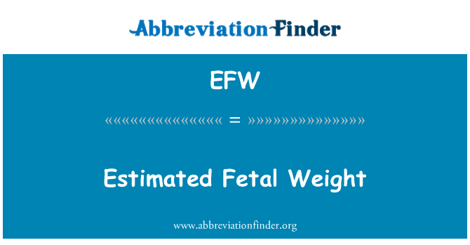 EFW: Stima tal-piż ġuf