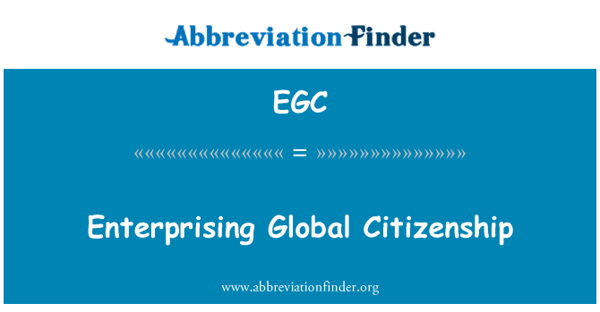 EGC: Initiativrige globalt medborgerskab
