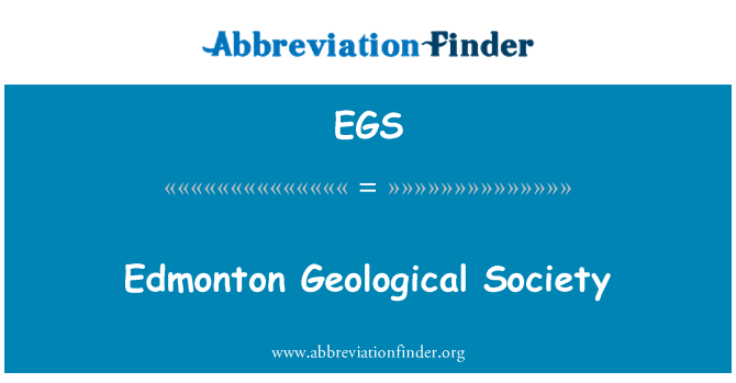 EGS: Geološkega društva Edmonton