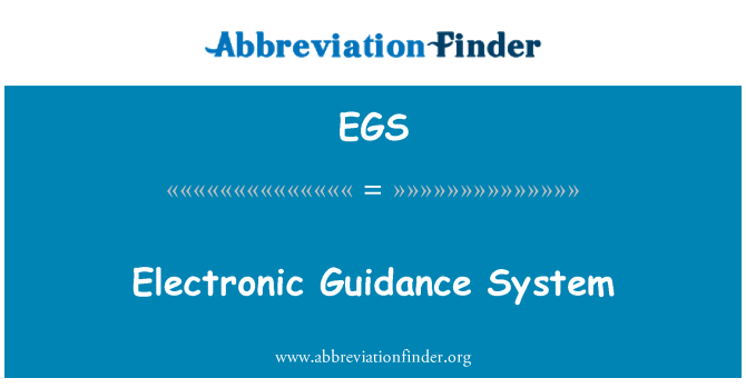 EGS: Sistema ta ' gwida elettronika