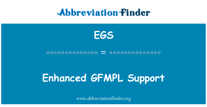 EGS: Suporte aprimorado GFMPL