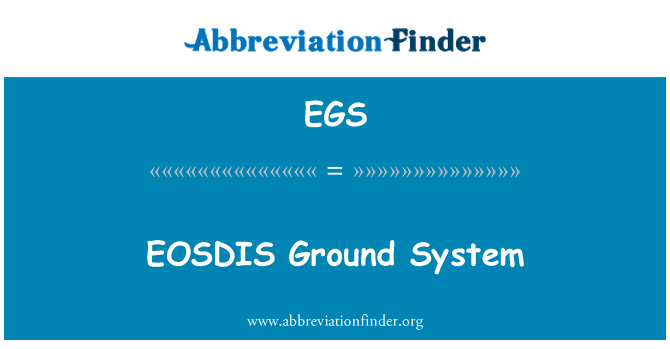 EGS: Sistèm tè EOSDIS