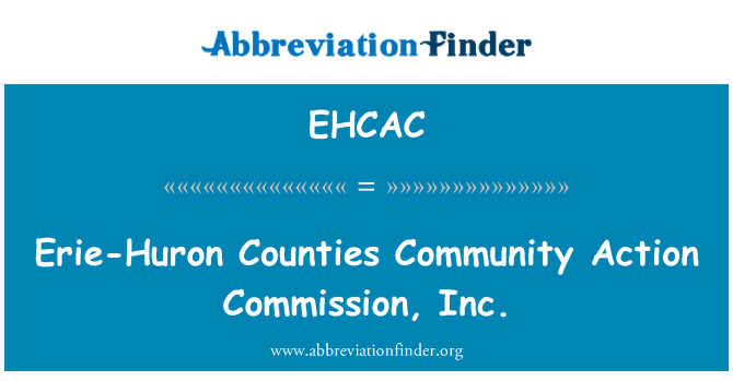 EHCAC: Erie-Huron County gemenskapens åtgärder kommissionen, Inc.