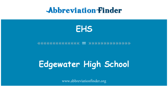 EHS: Edgewater हाई स्कूल