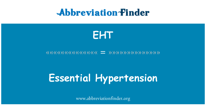 EHT: Esszenciális hipertónia