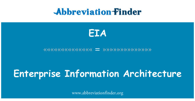 EIA: Architektura informacji w przedsiębiorstwie