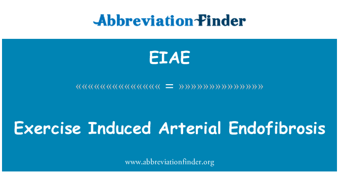 EIAE: 运动诱导的动脉 Endofibrosis