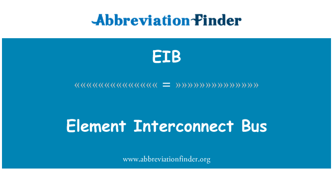 EIB: Element Interconnect Bus