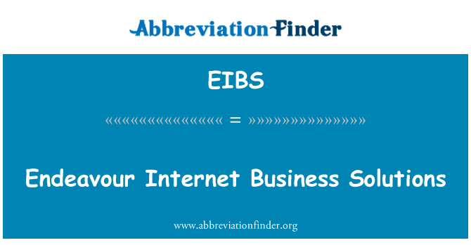 EIBS: Endeavour Internet Business Solutions