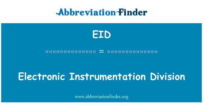 EID: Podział instrumentów elektronicznych
