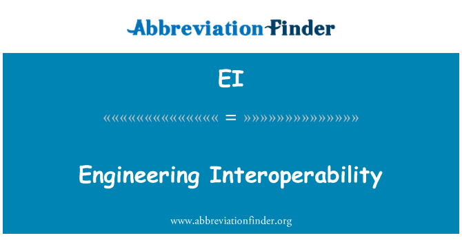 EI: Technické Interoperability