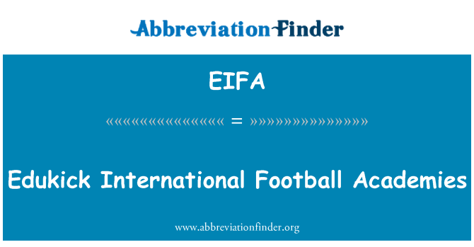 EIFA: Akkademji tal-futbol tal-Edukick internazzjonali