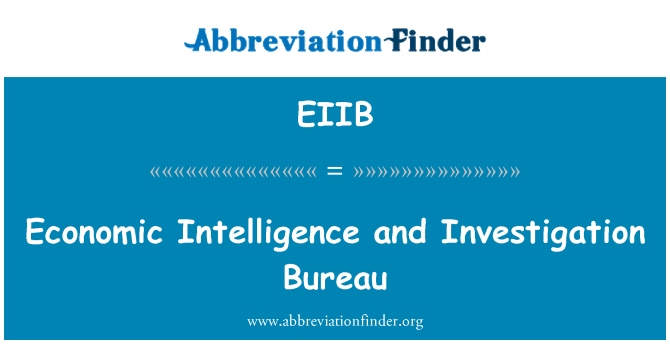 EIIB: Intelligenza economica e Investigation Bureau