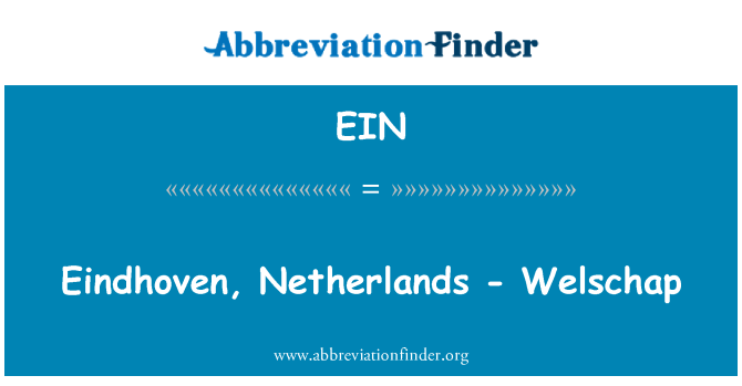 EIN: Eindhoven, Nederlandene - Welschap