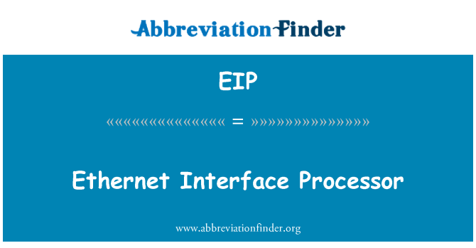 EIP: 이더넷 인터페이스 프로세서