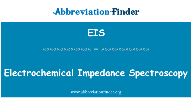 EIS: Elektrochemická impedanční spektroskopie