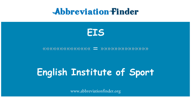 EIS: English Institute of Sport