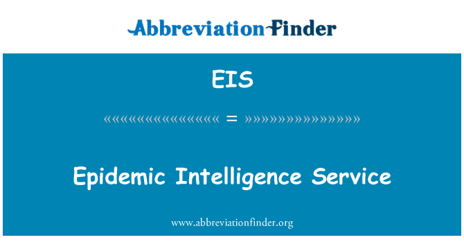 EIS: Sèvis entelijans épidémie