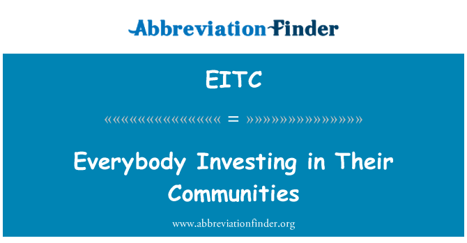 EITC: Kulħadd Ninvestu fil-Komunitajiet tagħhom.
