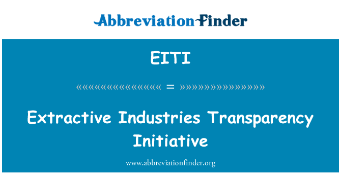 EITI: Inicijative transparentnosti prihodovnim