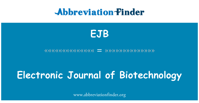 EJB: Electronic Journal of Biotechnology