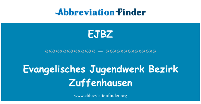 EJBZ: Evangelisch Jugendwerk Bezirk Zuffenhausen