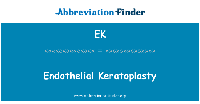 EK: Keratoplasty Growth