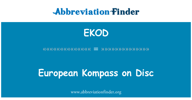 EKOD: Evropská Kompass na disk