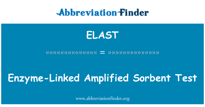 ELAST: Enzime-Linked amplificat Sorbent Test