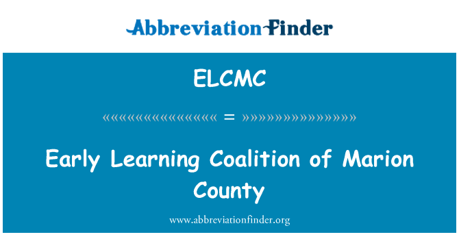 ELCMC: Early Learning Coalition of Marion County