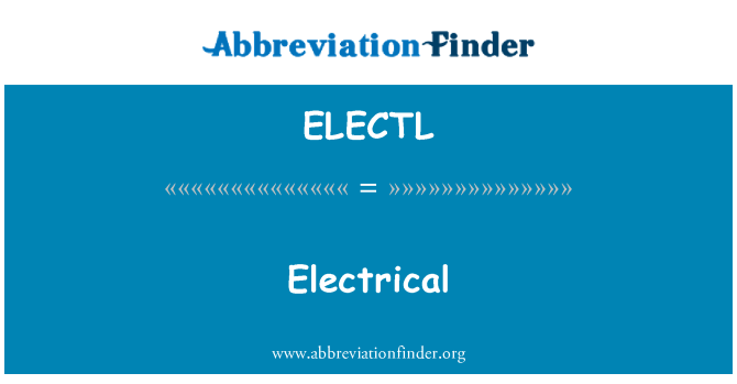 ELECTL: Electrical