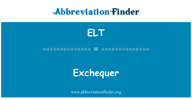 ELT: 英國財政大臣