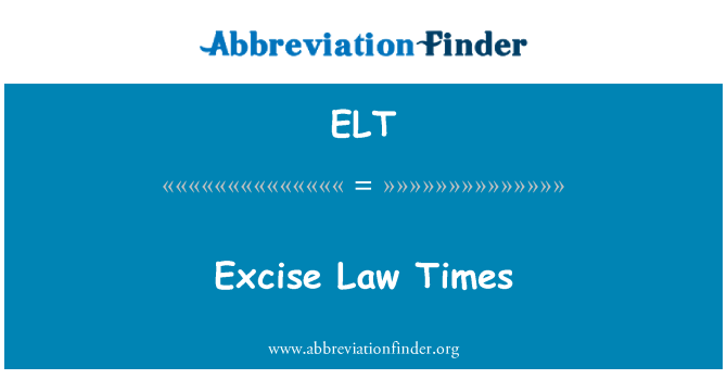 ELT: غیر مستقیم قانون بار