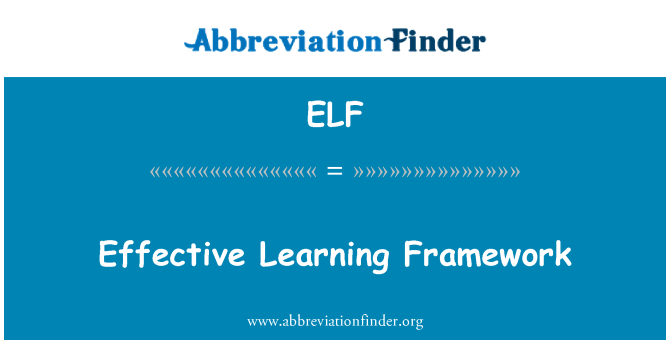 ELF: Effektiv læring ramme