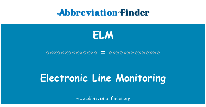 ELM: 電子線監測