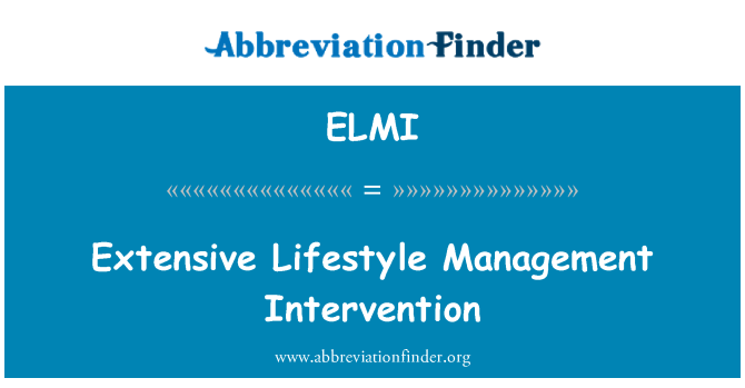 ELMI: Extensive Lifestyle Management Intervention
