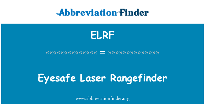 ELRF: Eyesafe Laser Rangefinder