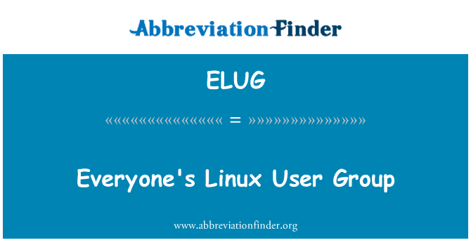 ELUG: Jedermanns Linux-Anwendergruppe