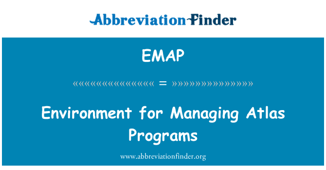 EMAP: Vides pārvaldība Atlas programmas