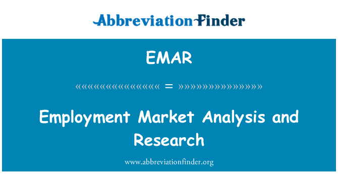 EMAR: Employment Market Analysis and Research