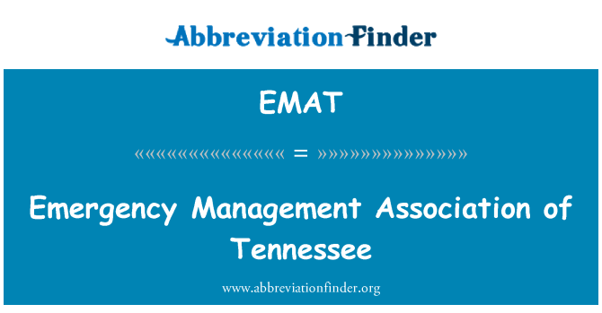 EMAT: Emergency Management Association of Tennessee