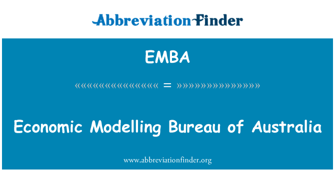 EMBA: Økonomisk modellering byrå i Australia