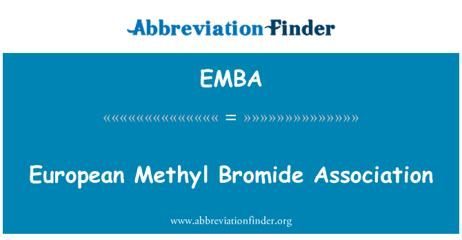 EMBA: یورپی میتھیل برومائڈ ایسوسی ایشن