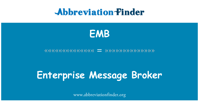 EMB: Poduzeće poruka Broker