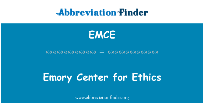 EMCE: Emory centar za etiku