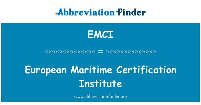 EMCI: Європейський інститут морських сертифікації